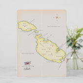 Illustrated map of Malta (Standing Front)