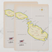 Illustrated map of Malta (Front/Back)