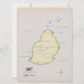 Illustrated map of Mauritius (Back)