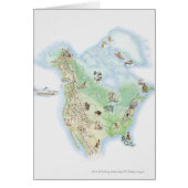 Illustrated map of North America (Front)