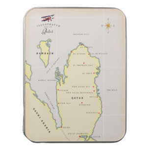 Illustrated map of Qatar Jigsaw Puzzle