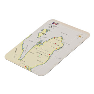 Illustrated map of Qatar Magnet