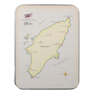 Illustrated map of Rhodes. Jigsaw Puzzle