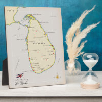 Illustrated map of Sri Lanka