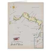 Illustrated map of Turks and Caicos map (Front)