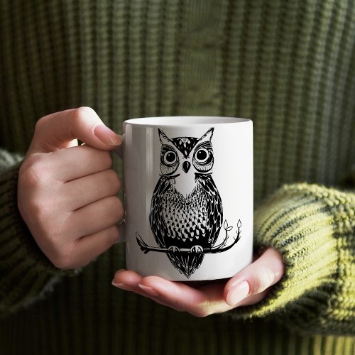 Illustrated Owl Mug