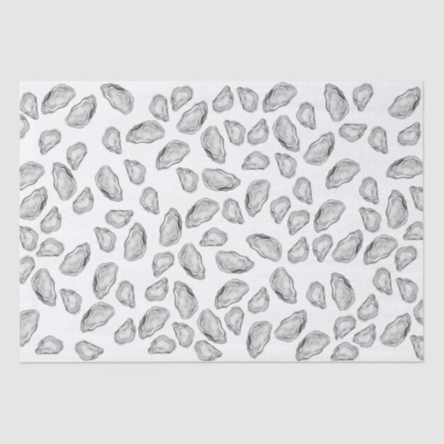 Illustrated Oyster Tissue Paper (Front)