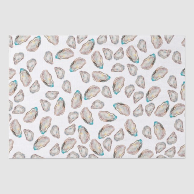 Illustrated Oyster Tissue Paper - FULL COLOR (Front)
