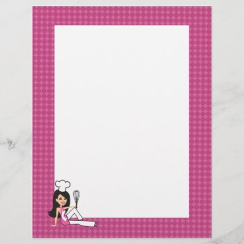 Illustrated Page For Recipes by ShopDesigns at Zazzle