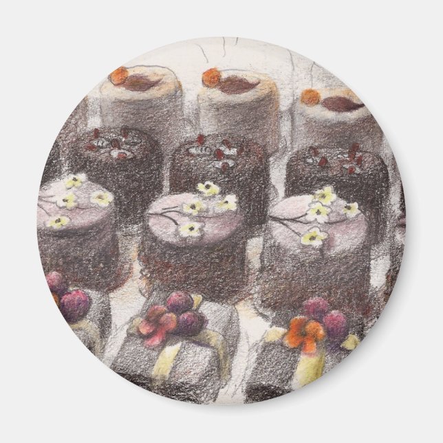 Illustrated Patisserie Magnet (Front)