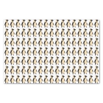 Illustrated Penguin Pattern Tissue Paper by DippyDoodle at Zazzle