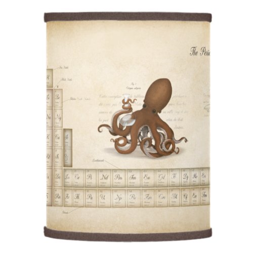 Illustrated Periodic Table of Elements Steampunk Lamp Shade