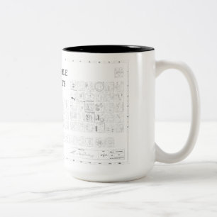 Illustrated Periodic Table of the Elements Two-Tone Coffee Mug