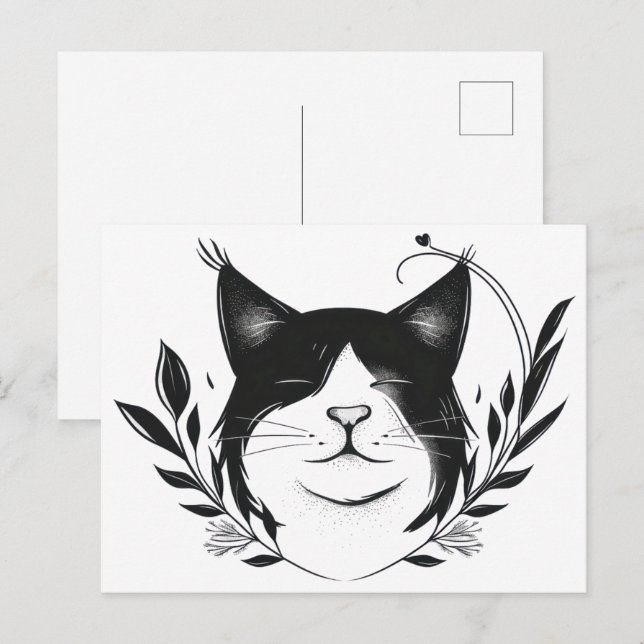 Illustrated Pet Logo Postcard (Front/Back)