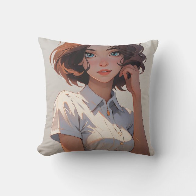 Illustrated Pillow (Front)