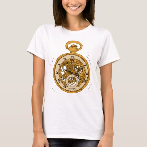 Illustrated Pocket Watch T_Shirt
