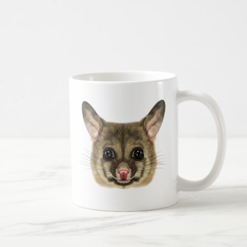 Illustrated portrait of Common brushtail possum Coffee Mug