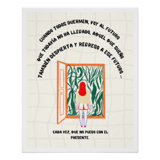 Illustrated Poster Future Aesthetic Emotional Esca