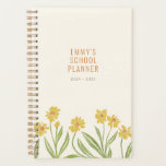 Illustrated Pretty Yellow Wildflowers Planner<br><div class="desc">This spiral bound notebook planner features a cream cover with textural and illustrated yellow wildflower stems and modern,  pared down text that is easy to personalize. Don't forget to edit the "return if found" text on the back cover just in case your planner gets lost.</div>