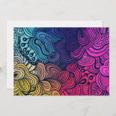 Illustrated Psychedelic Floral Pattern (Front/Back)