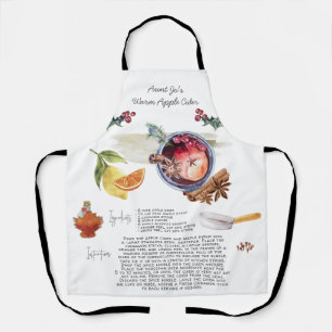 Illustrated Recipe Heirloom Apron Apple Cider