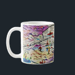 Illustrated Retro Palm Springs Map Mug<br><div class="desc">A very colorful retro postcard greetings from Palm Springs,  California repurposed! You can reposition the postcard on the mug if you wish or simply purchase it as is.</div>