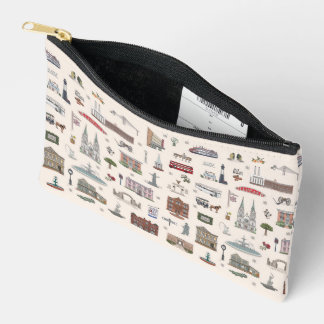 Illustrated Savannah Keepsake Travel Pouch