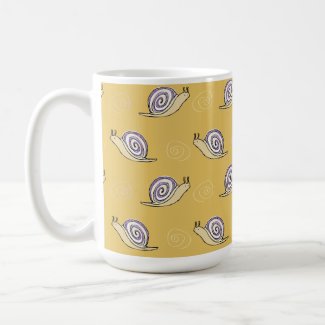 Illustrated Snails and Swirls Pattern