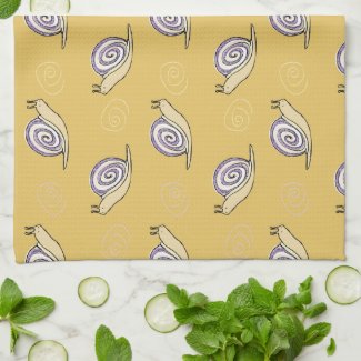 Illustrated Snails and Swirls Pattern