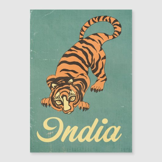 Illustrated Travel map Of India (Front)