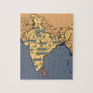 Illustrated Travel map Of India Jigsaw Puzzle