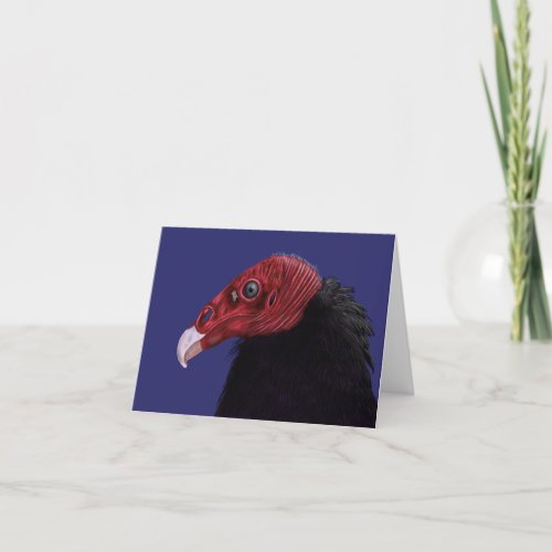 Illustrated Turkey Vulture Thank You Card