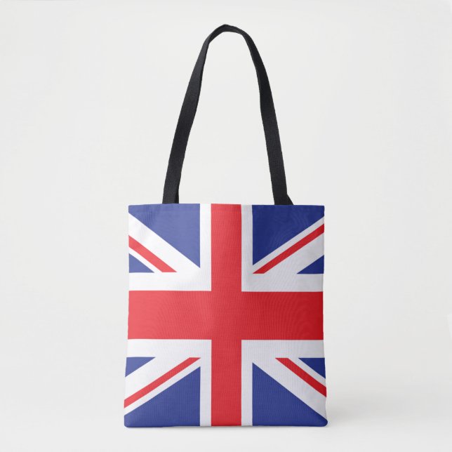 Illustrated version of the british flag tote bag (Front)