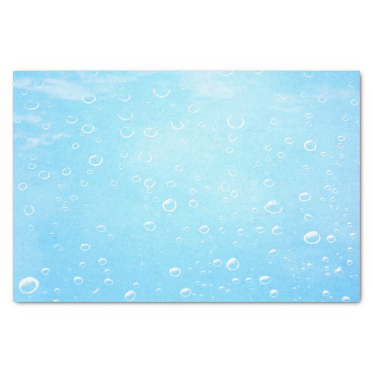Illustrated Water Bubbles Tissue Paper Zazzle
