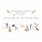 Illustrated Wedding Itinerary Timeline Welcome