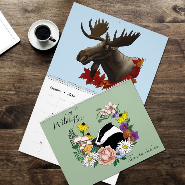 Illustrated Wildlife Calendar 2026 (Creator Uploaded)