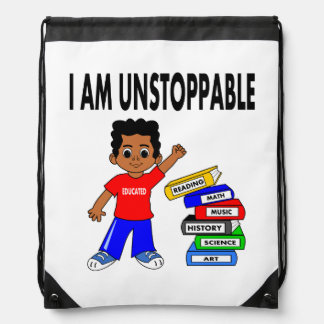 Illustration African American Schoolboy Backpack