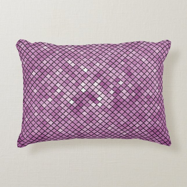 Illustration background carbon with a frame of dif accent pillow (Front)