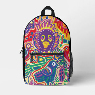 Illustration by Mola1 Printed Backpack