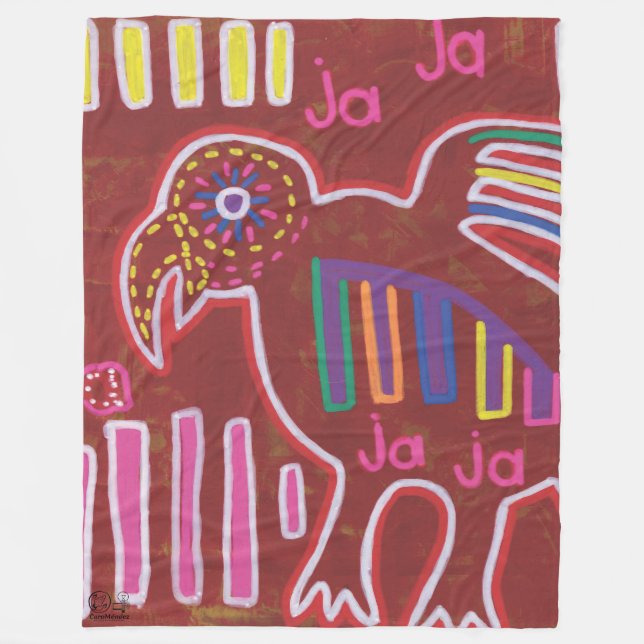 Illustration by Mola4 Fleece Blanket (Front)