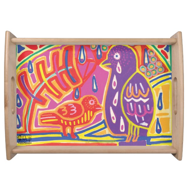 Illustration by Mola5 Serving Tray (Front)