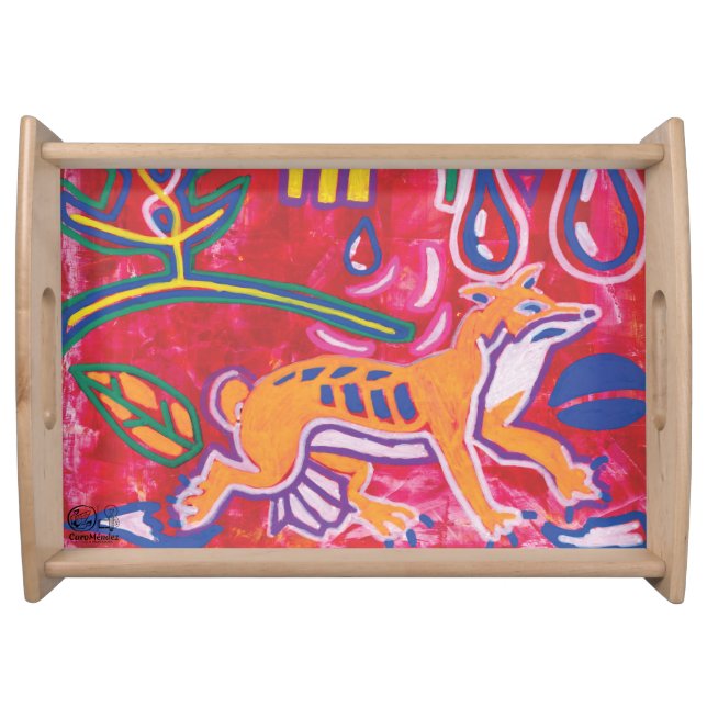 Illustration by Mola6 Serving Tray (Front)