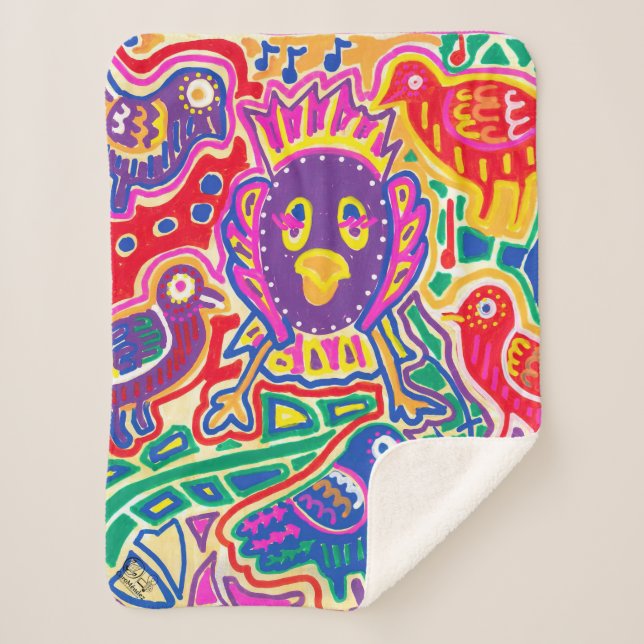Illustration by Mola Sherpa Blanket (Front)