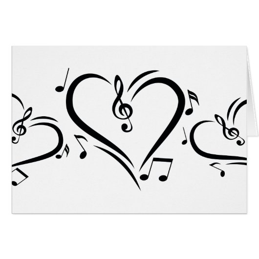 Illustration Clef Love Music (Front Horizontal)