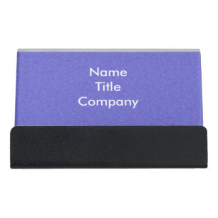 Illustration Cute Little Girl Pink Outfit Flowers Desk Business Card Holder