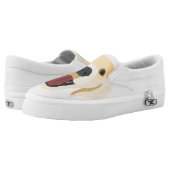 Illustration dogs face Golden Retriver Slip-On Sneakers (Pair)
