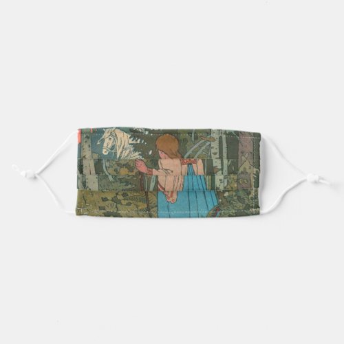 Illustration Fairy Tale _ Vasilisa By Ivan Bilibin Adult Cloth Face Mask