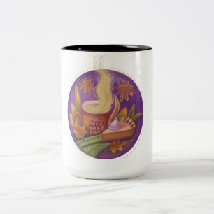 illustration fall Two-Tone coffee mug