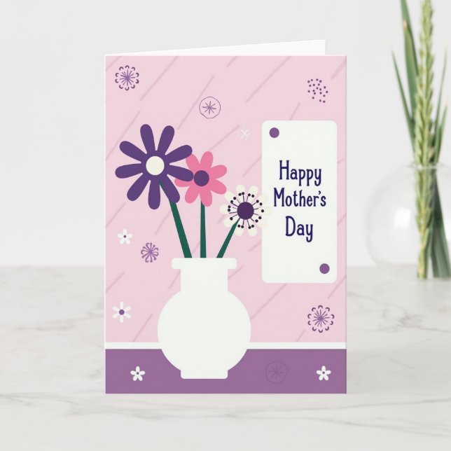 Illustration Floral Mothers Day Card (Front)