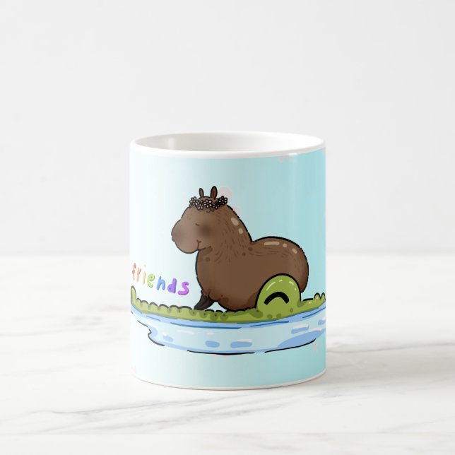 Illustration for best friends Unusual friends Coffee Mug (Center)